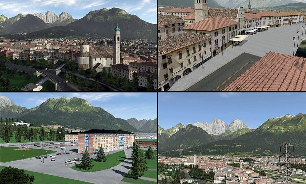 FSC news Belluno addon Dolomiti 3D XPlane scenarios